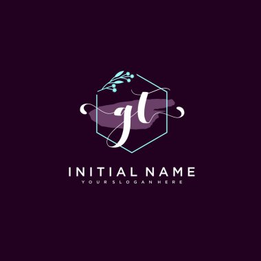 Minimalist Çiçek Baş Logosu, GT Marka Şablonu