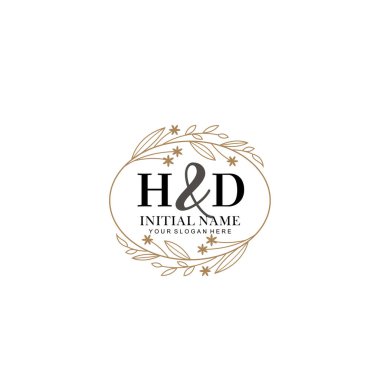 Minimalist Çiçek Baş Logosu, HD Marka Şablonu