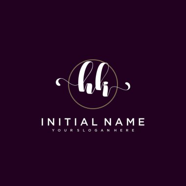 Minimalist Çiçek Baş Logosu, Hong Kong Marka Şablonu