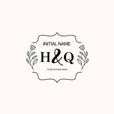 Minimalist Çiçek Baş Logosu, Merkez Marka Şablonu