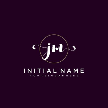 Minimalist Çiçek Baş Logosu, JM Marka Şablonu