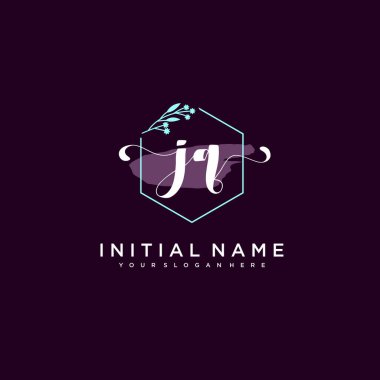 Minimalist Çiçek Baş Logosu, JQ Marka Şablonu