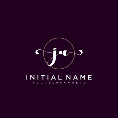 Minimalist Çiçek Baş Logosu, JU Marka Şablonu