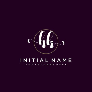 Minimalist Çiçek Baş Logosu, KK Markalaşma Şablonu