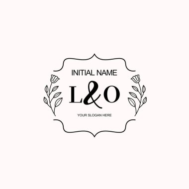 Minimalist Çiçek Baş Logosu, LO Marka Şablonu
