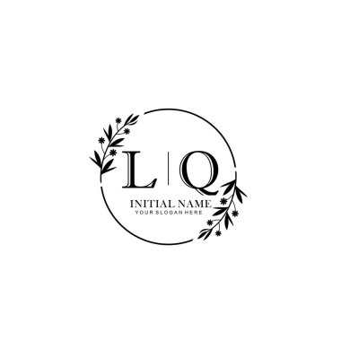 Kişisel ya da Brand için LQ Minimal Çiçek Logosu Koleksiyonu
