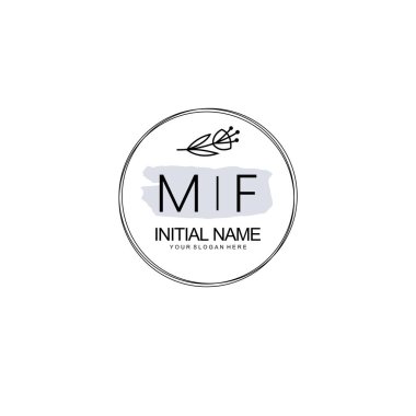 Kişisel ya da Brand için MF Minimal Çiçek Logosu Koleksiyonu