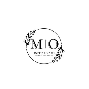 Kişisel ya da Brand için MO Minimal Çiçek Logosu Koleksiyonu