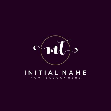 Minimalist Çiçek Baş Logosu, MT Marka Şablonu