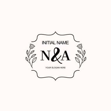Minimalist Çiçek Baş Logosu, NA Markalaşma Şablonu