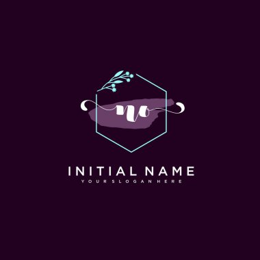 Minimalist Çiçek Baş Logosu, Markasız Şablon