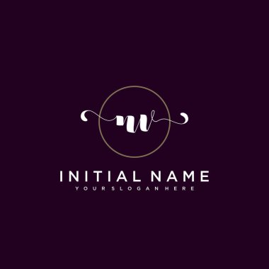 Minimalist Çiçek Baş Logosu, NV Marka Şablonu