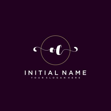 Minimalist Çiçek Baş Logosu, OC Marka Şablonu