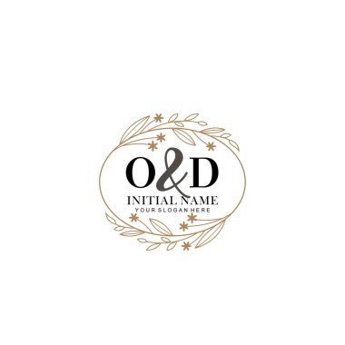 Minimalist Çiçek Baş Logosu, aşırı dozda markalaşma şablonu