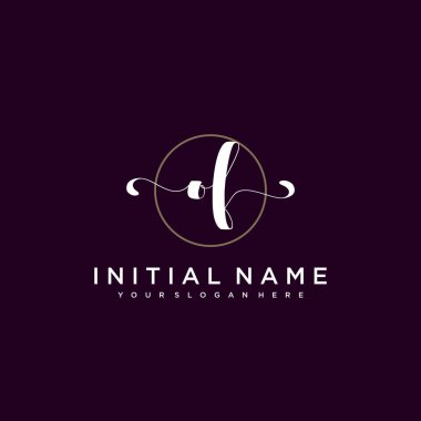 Markalaşma Şablonunun Minimalist Çiçek Baş Logosu