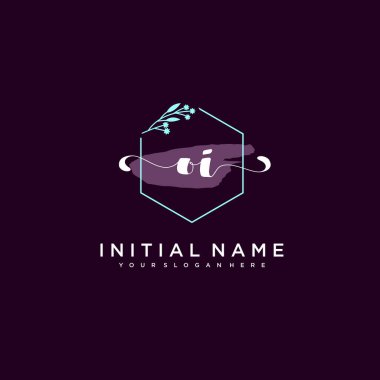 Minimalist Çiçek Baş Logosu, Eski Marka Şablonu