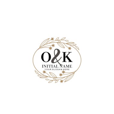 Minimalist Çiçek Baş Logosu, Tamam Markalaşma Şablonu