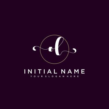 Minimalist Çiçek Baş Logosu, Eski Marka Şablonu