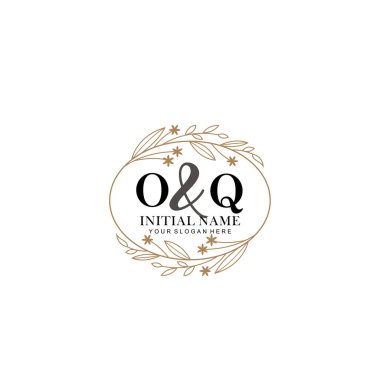 Minimalist Çiçek Baş Logosu, OQ Markalaşma Şablonu
