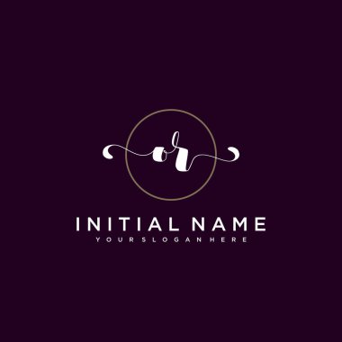 Minimalist Çiçek Baş Logosu, veya Marka Şablonu