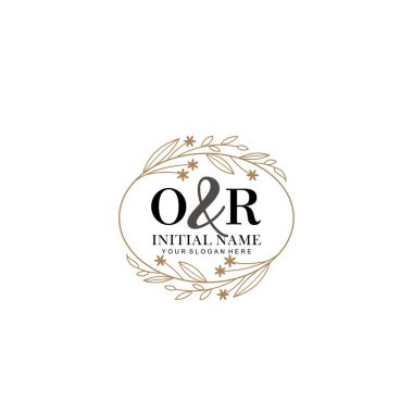 Minimalist Çiçek Baş Logosu, veya Marka Şablonu