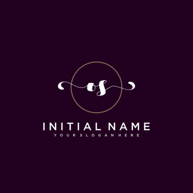 Minimalist Çiçek Baş Logosu, İşletim Sistemi Markalaşma Şablonu