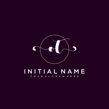 Minimalist Çiçek Baş Logosu, OT Marka Şablonu