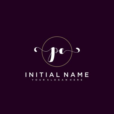 Minimalist Çiçek Baş Logosu, Beden Eğitimi Markası Şablonu