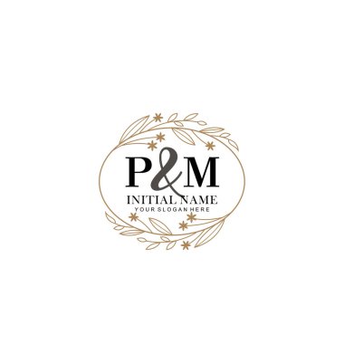 Minimalist Çiçek Baş Logosu, Başbakan Marka Şablonu