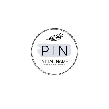 Kişisel ya da Brand için PN Minimal Çiçek Logosu Koleksiyonu