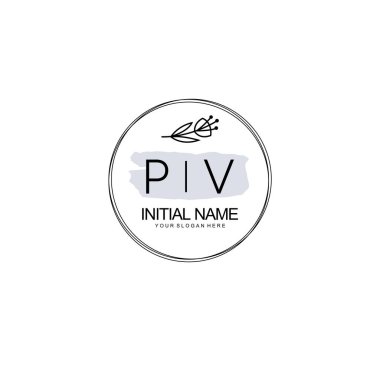 Kişisel ya da Brand için PV Minimal Çiçek Logosu Koleksiyonu