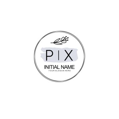 Kişisel ya da Brand için PX Minimal Çiçek Logosu Koleksiyonu
