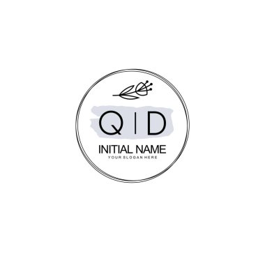 Kişisel ya da Brand için QD Minimal Çiçek Logosu Koleksiyonu
