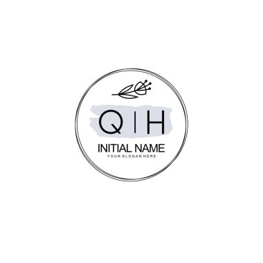 Kişisel ya da Brand için QH Minimal Çiçek Logosu Koleksiyonu