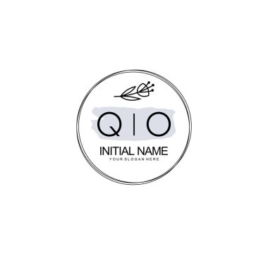 Kişisel ya da Brand için QO Minimal Çiçek Logosu Koleksiyonu