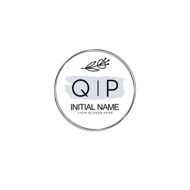 Kişisel ya da Brand için QP Minimal Çiçek Logosu Koleksiyonu