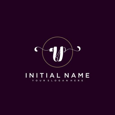 Minimalist Çiçek Baş Logosu, QP Marka Şablonu