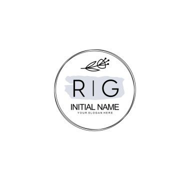 Kişisel ya da Brand için RG Minimal Çiçek Logosu Koleksiyonu