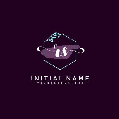 Minimalist Çiçek Baş Logosu, SC Marka Şablonu