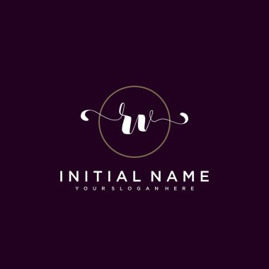 Minimalist Çiçek Baş Logosu, Karavan Marka Şablonu