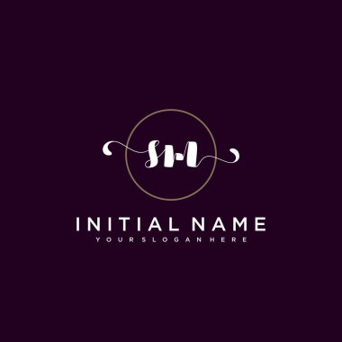 Minimalist Çiçek Baş Logosu, SM Marka Şablonu