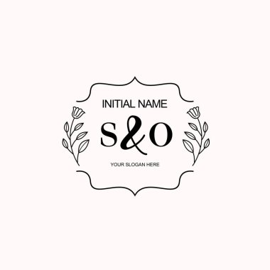 Minimalist Çiçek Baş Logosu, So Marka Şablonu