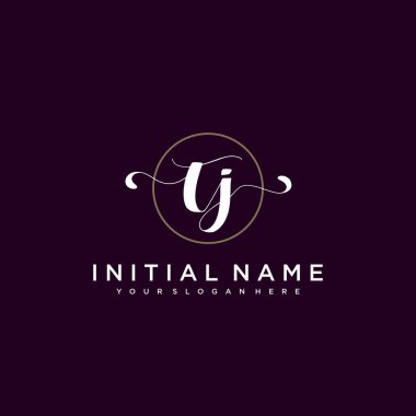 Minimalist Çiçek Baş Logosu, TJ Marka Şablonu