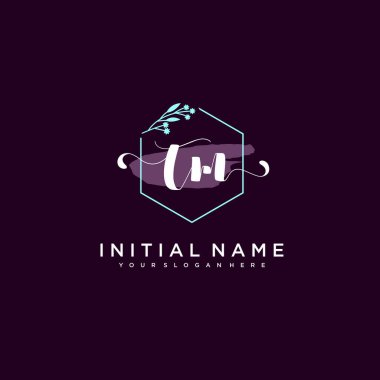 Minimalist Çiçek Baş Logosu, TM Marka Şablonu