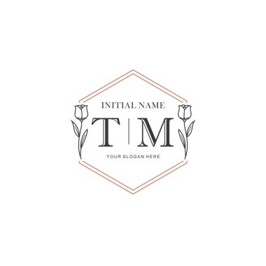 Kişisel ya da Brand için TM Minimal Çiçek Logosu Koleksiyonu