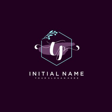 Minimalist Çiçek Baş Logosu, TP Marka Şablonu