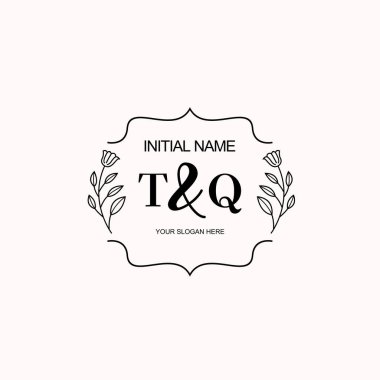 Minimalist Çiçek Baş Logosu, TQ Markalaşma Şablonu