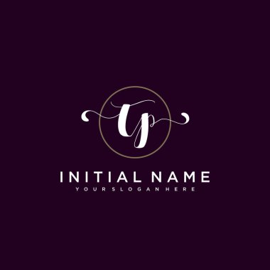 Minimalist Çiçek Baş Logosu, TP Marka Şablonu