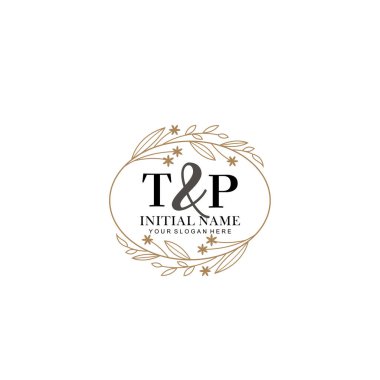 Minimalist Çiçek Baş Logosu, TP Marka Şablonu
