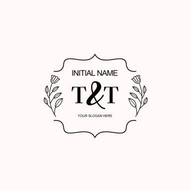 Minimalist Çiçek Baş Logosu, TT Marka Şablonu
